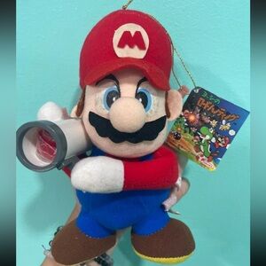 SUPER MARIO Yoshi's Safari Mario 1994 TAKARA Plush